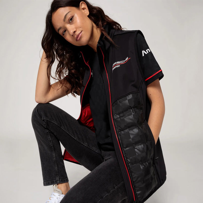 Porsche Black/Red Motorsport Replica Unisex Vest